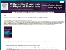 Tablet Screenshot of differentialdiagnosisforpt.com